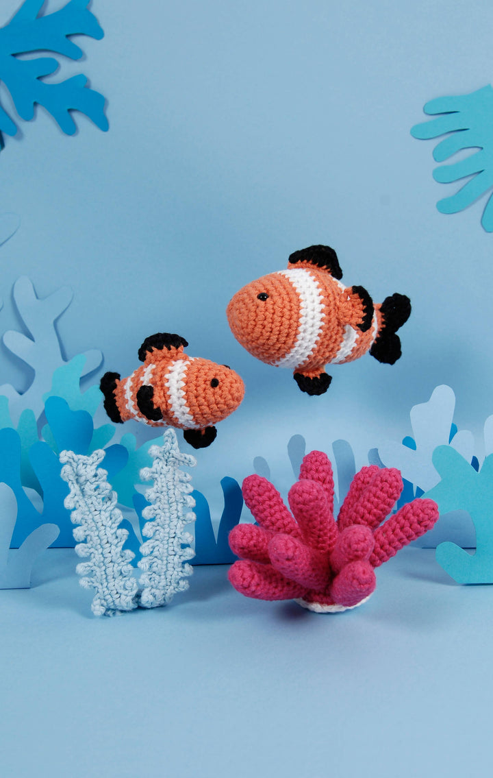 NEW DMC Clownfish and Seaweed Amigurumi Kit