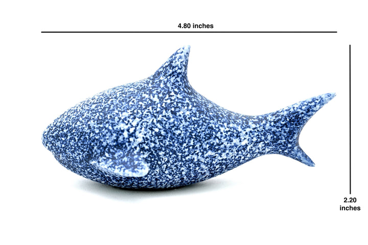Handcrafted Mini Shark Mottled Blue