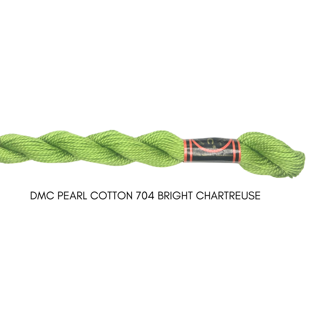 DMC Perle Cotton Size 704 Brt. Chartreuse