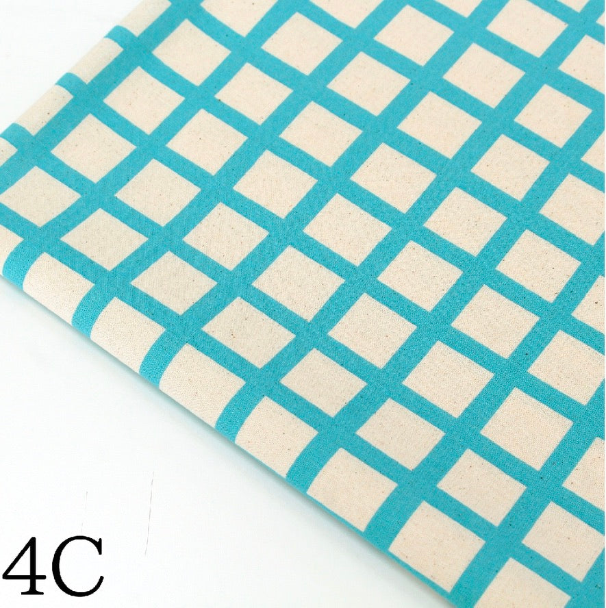 Color Palette Grid Check by the 1/4 Yard - Blue