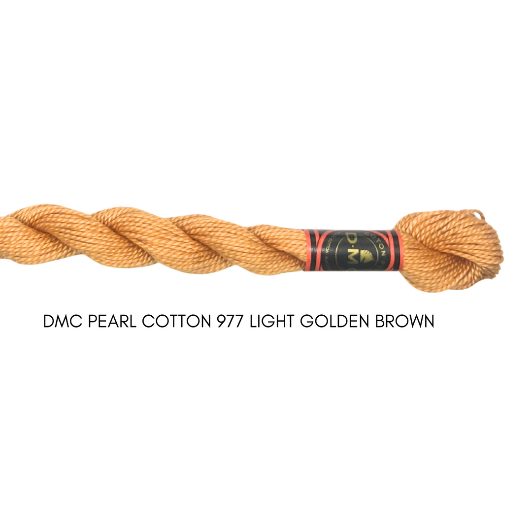 DMC Perle Cotton Size 977 Lt. Golden Brown
