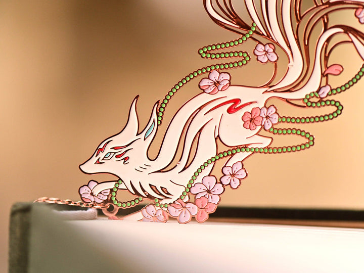 Auspicious Animal Metal Bookmarks (Nine-Tailed Fox)
