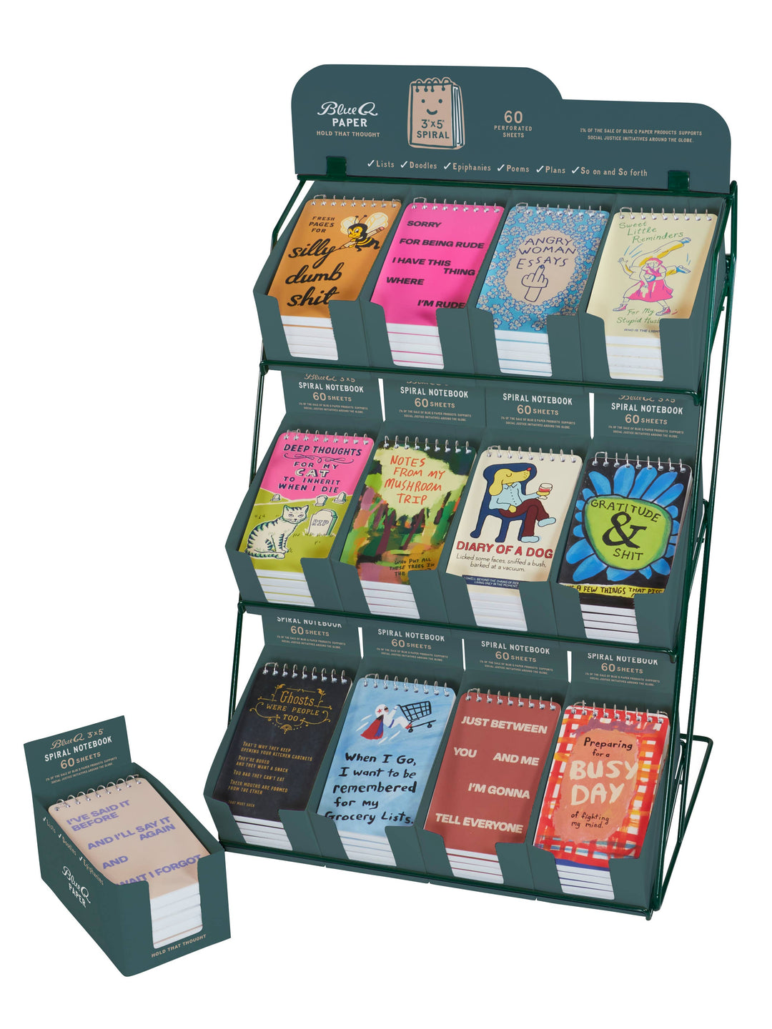 3x5 Notebook Counter Display