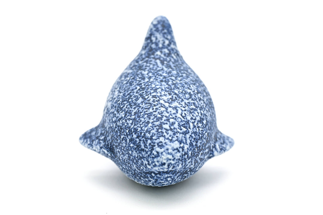 Handcrafted Mini Shark Mottled Blue
