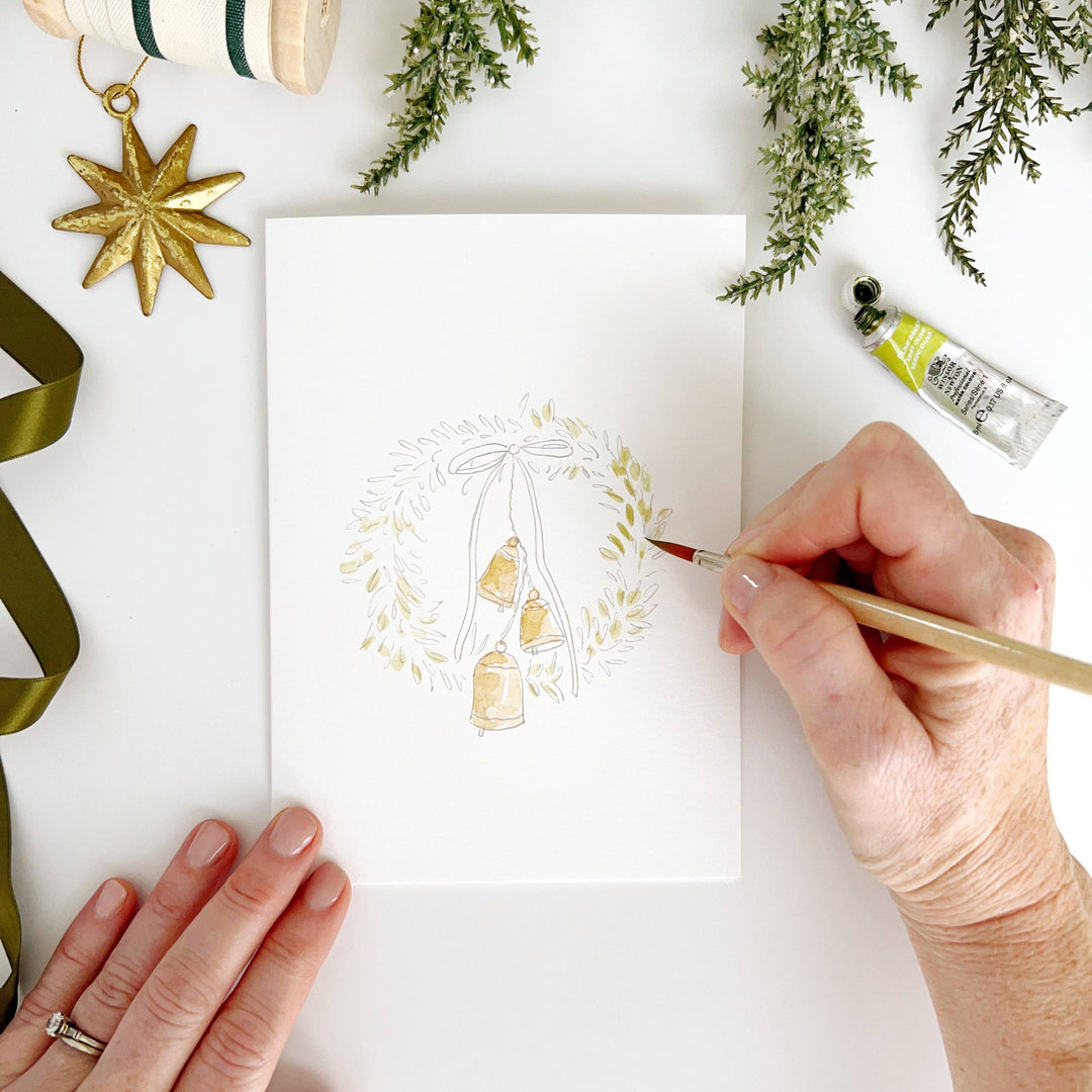 Wreaths Paintable Notecards