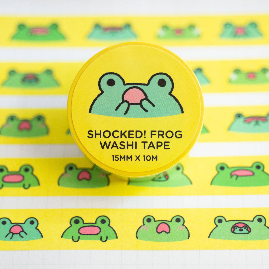 Shocked! Frogs Washi Tape