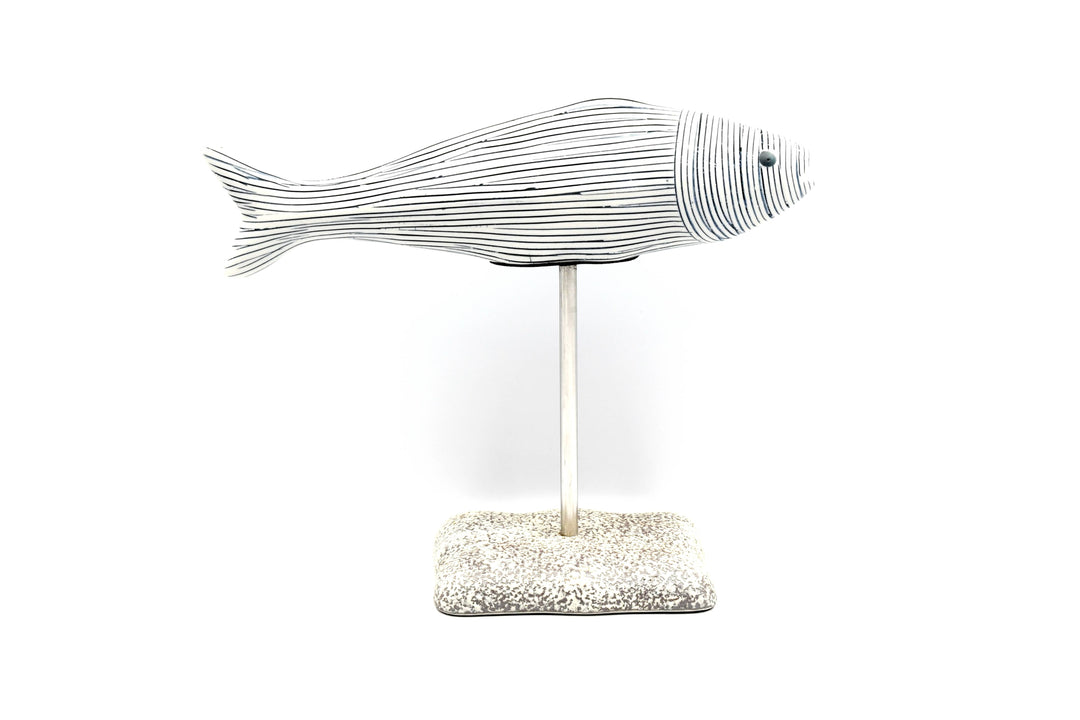 Handcrafted Porcelain Fish Stripe