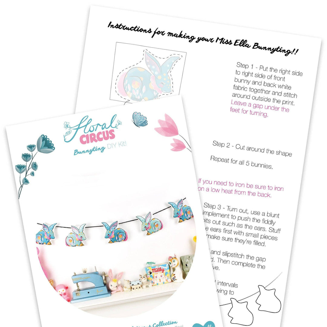 Circus Bunnyting Bunting DIY Kit