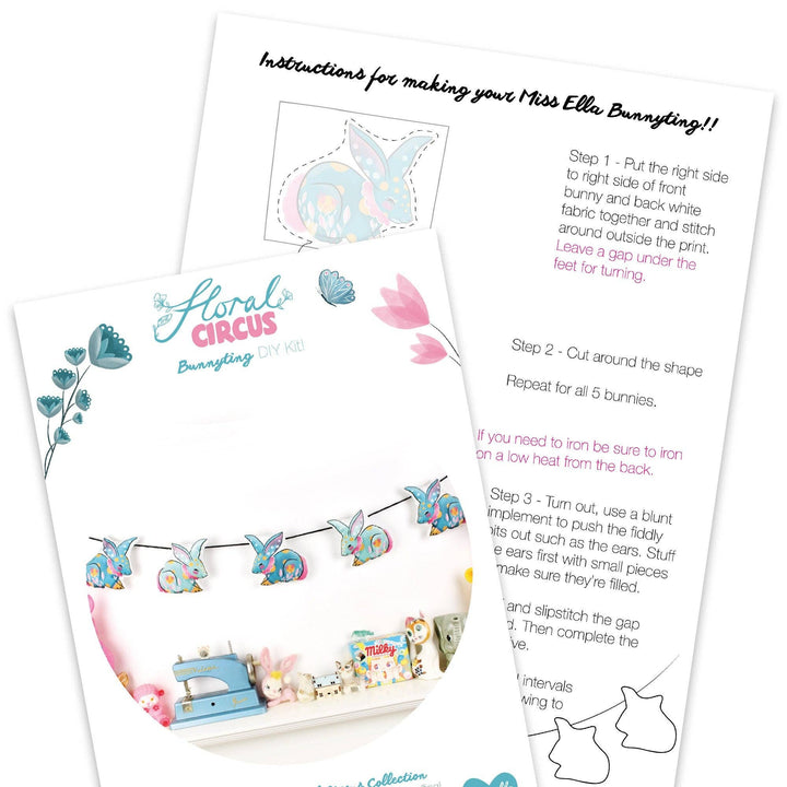 Circus Bunnyting Bunting DIY Kit
