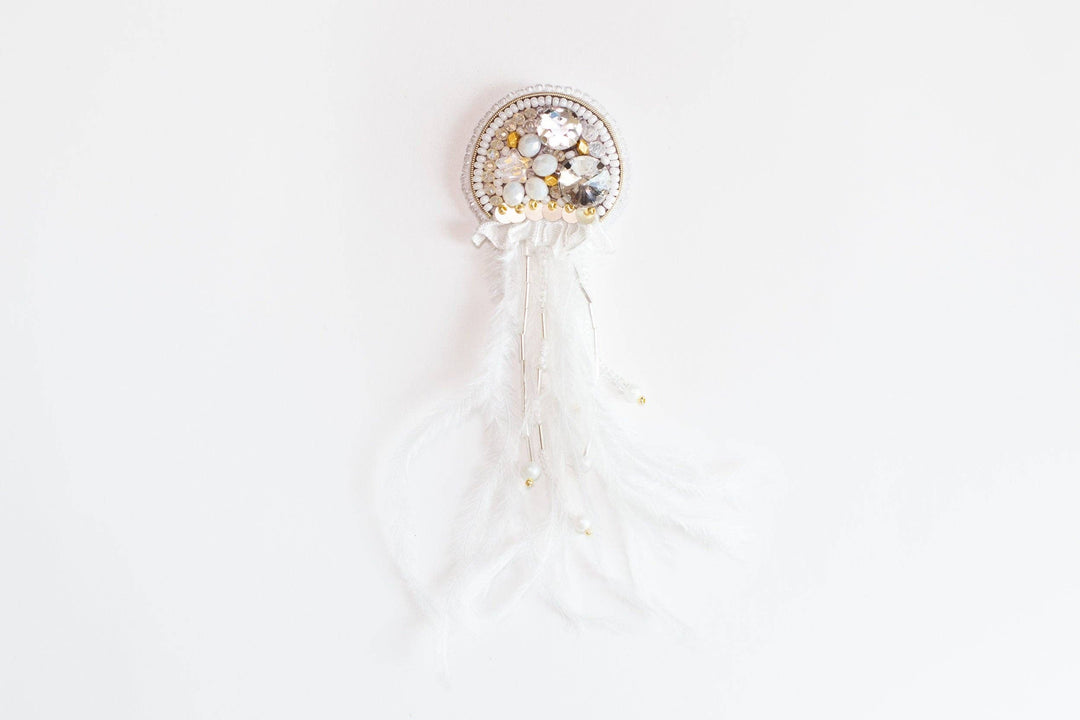 Set of 3 Jellyfish Brooches, Embroidery Kit: DIY Needlework