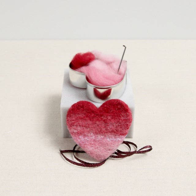 Heart Beginner Needle Felting Kit