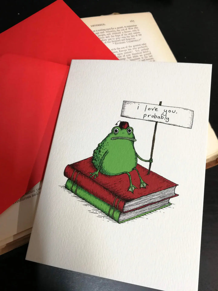 Romantic Toad Greetings Card