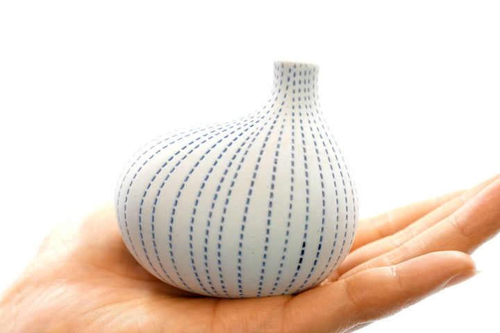 Handcrafted Asymmetrical Porcelain Bud Vase
