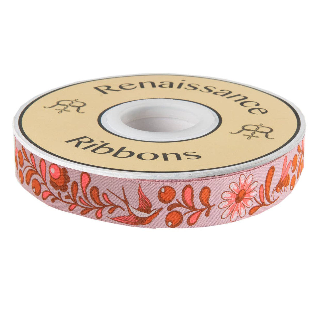 Tula Pink Birds & Bees Cosmic Pink 7/8"