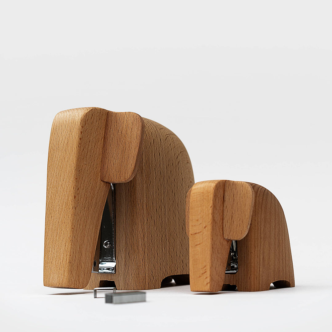 Wooden Elephant Staplers - Mama and Baby