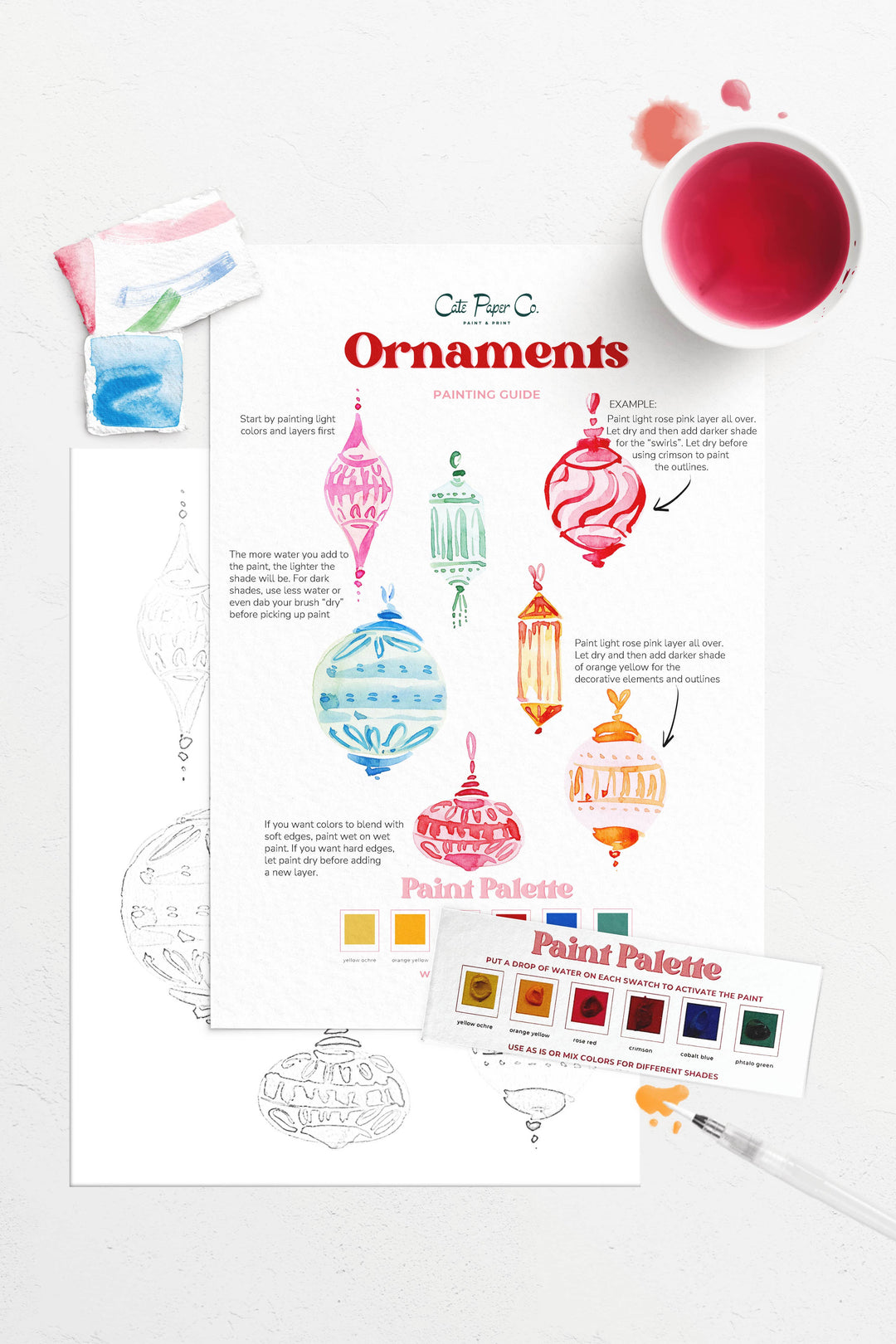 Ornaments Watercolor Kit