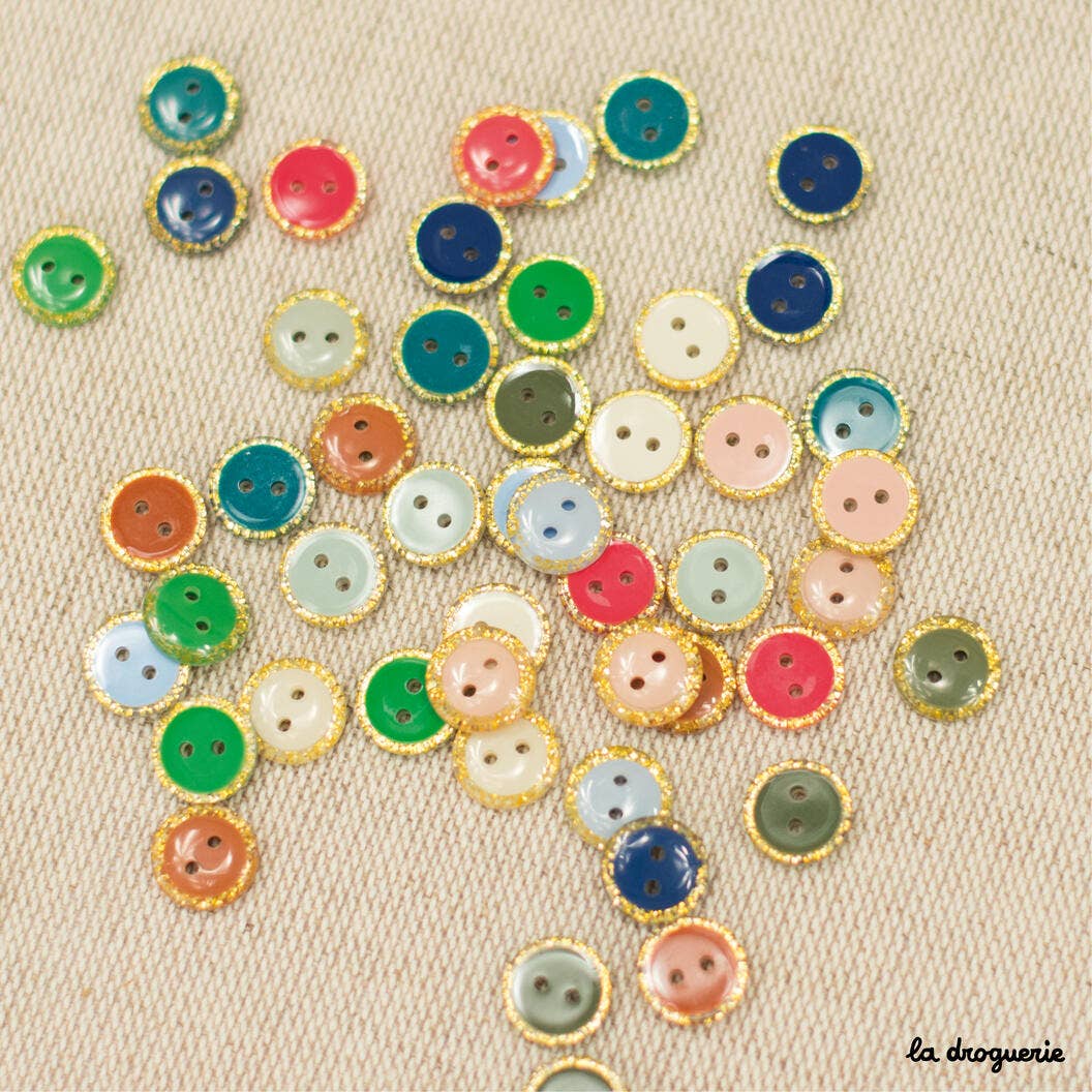 10 mm Glitter Magic Button