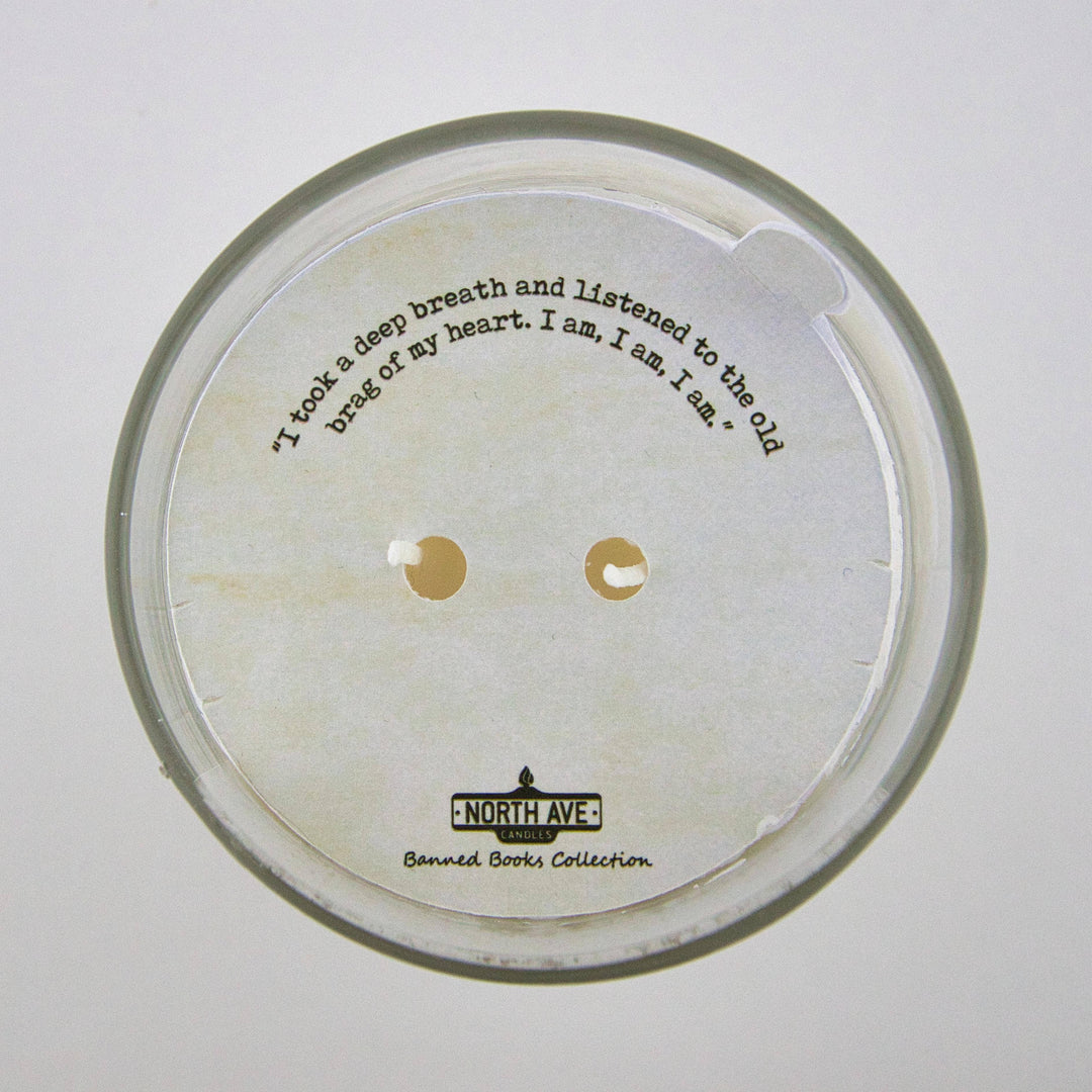 Banned Book Candle, Sylvia Plath The Bell Jar / bookish gift