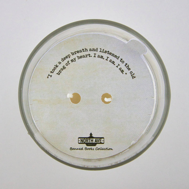 Banned Book Candle, Sylvia Plath The Bell Jar / bookish gift