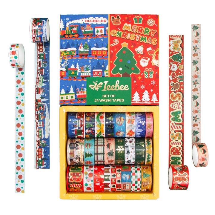 Christmas Washi Tape Set - 24 Rolls