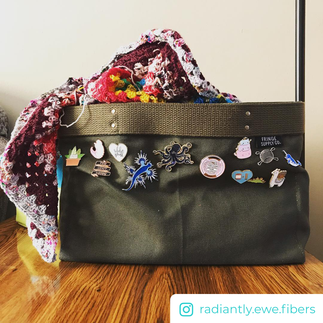 Glitter Octopus Pin