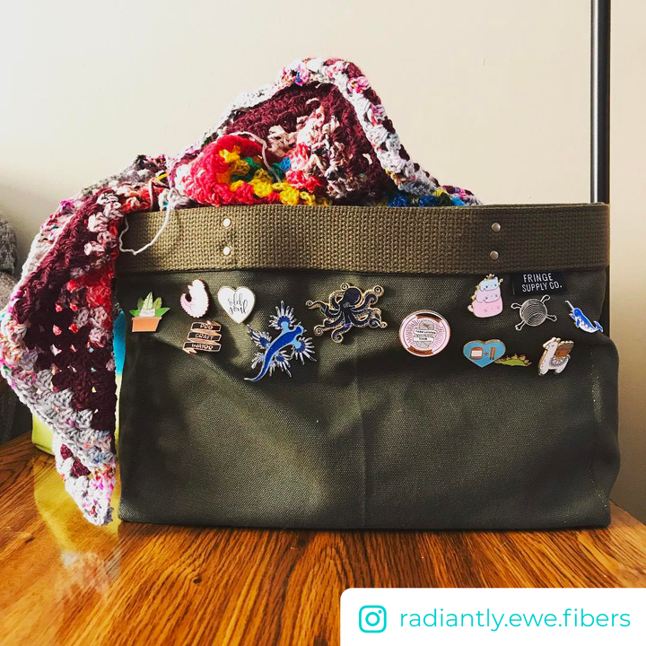 Glitter Octopus Pin