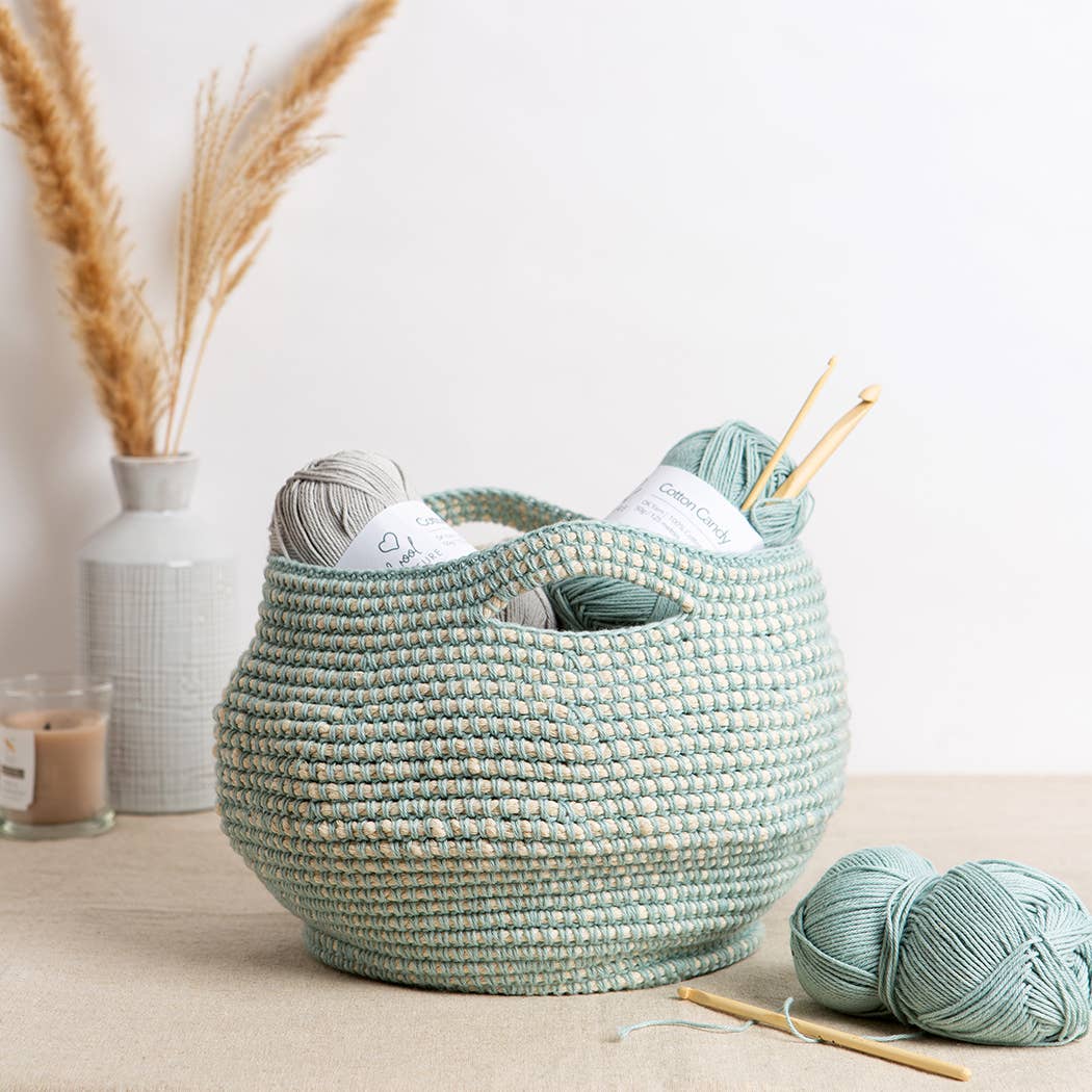 Storage Basket Intermediate Crochet Kit