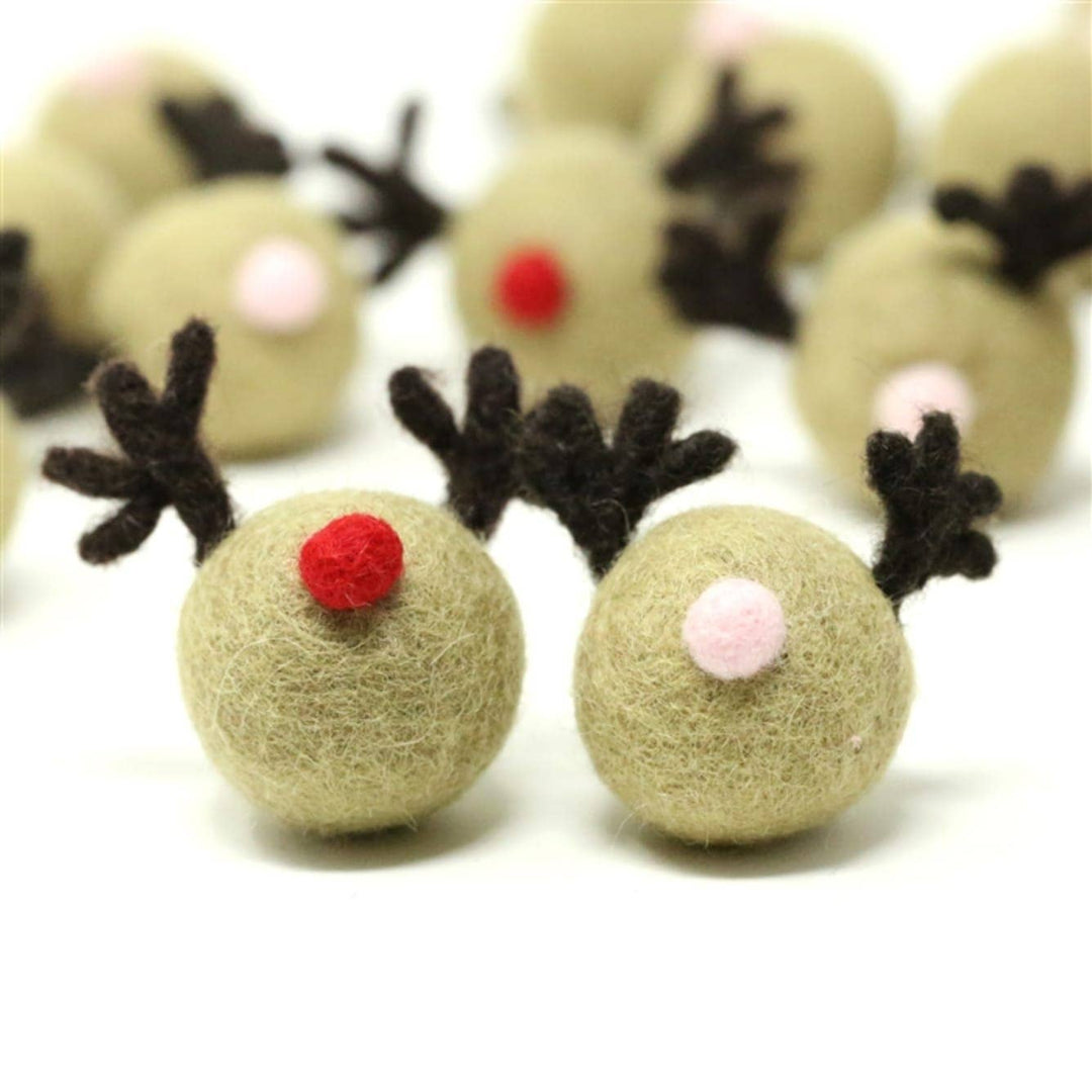 Felted Rudolph Ball