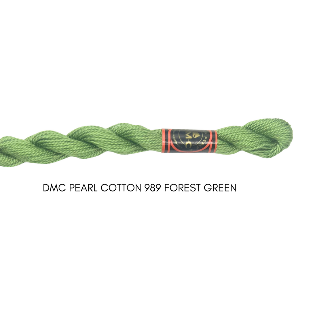 DMC Perle Cotton Size 989 Forest Green