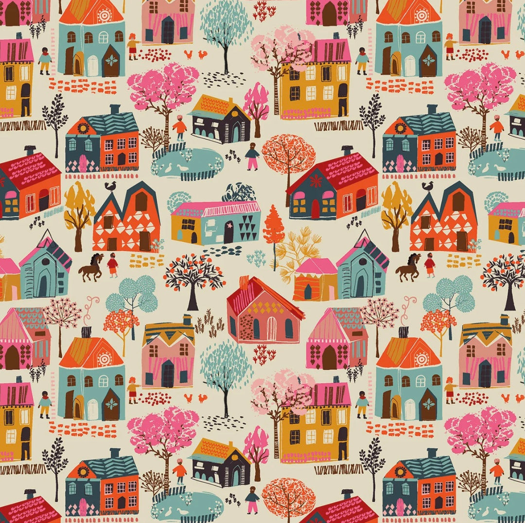 Fine Folk by the 1/4 Yard - Little Village