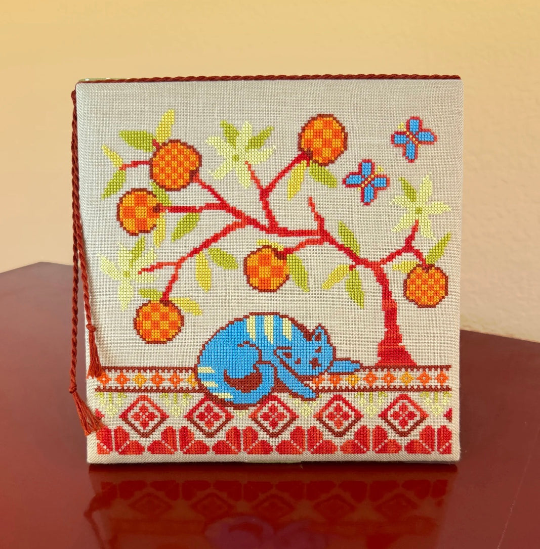 Under the Orange Tree Cross Stitch Pattern