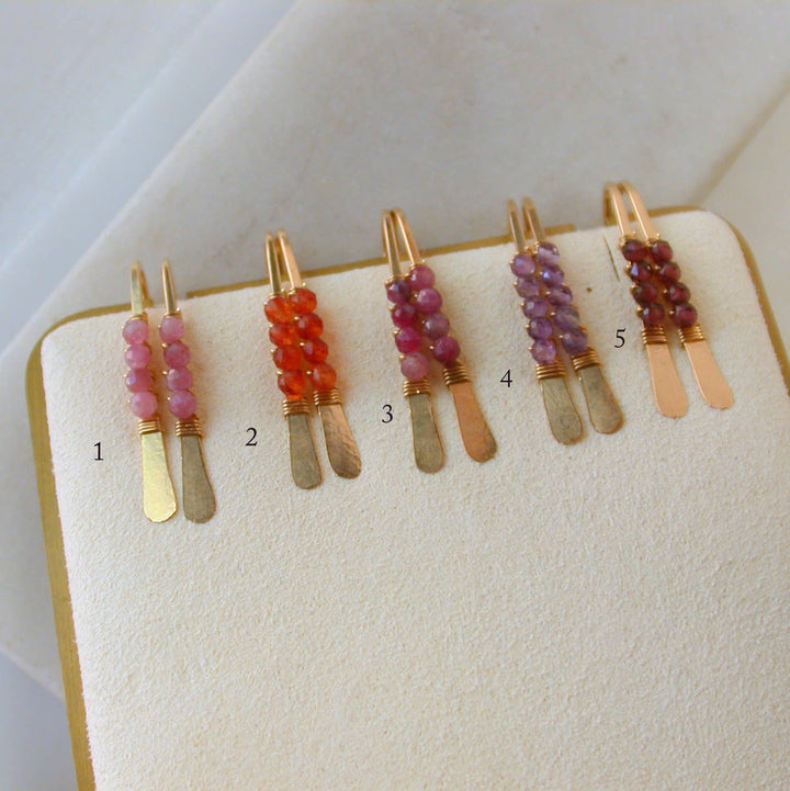 Warm Gemstone Petite Threaders