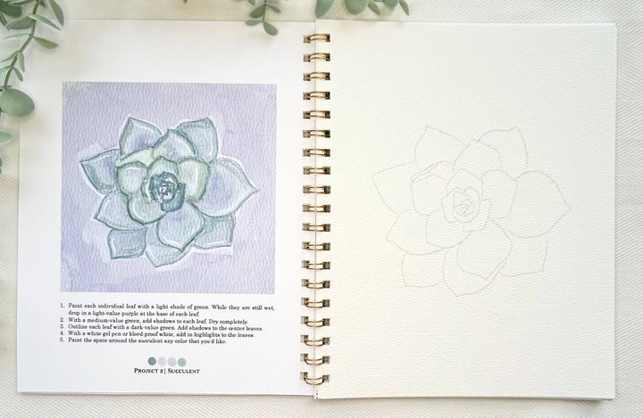 Botanical Watercolor Workbook