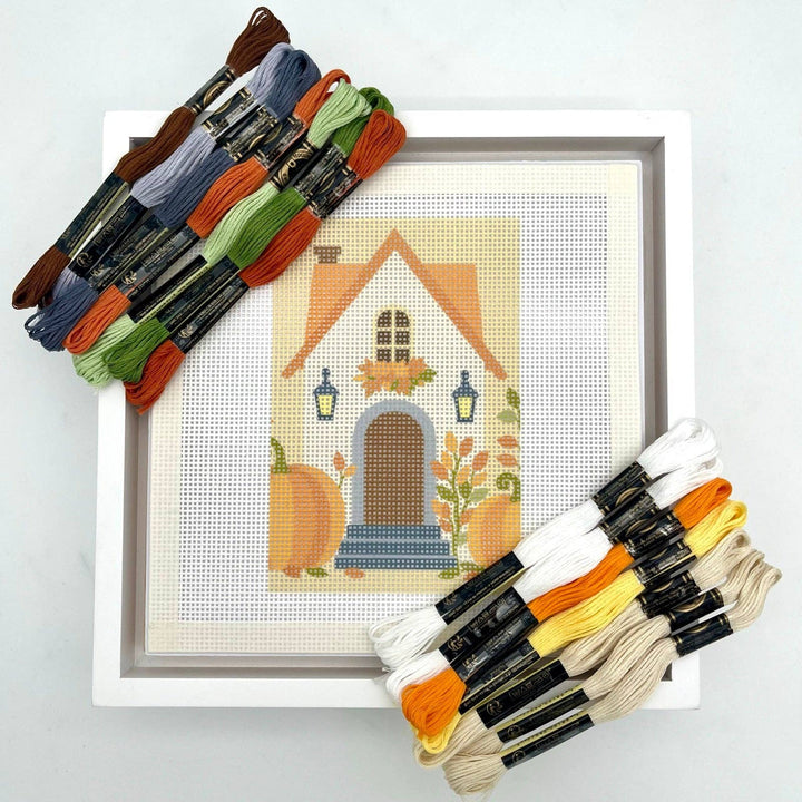 Fall Cottage Needlepoint Kit