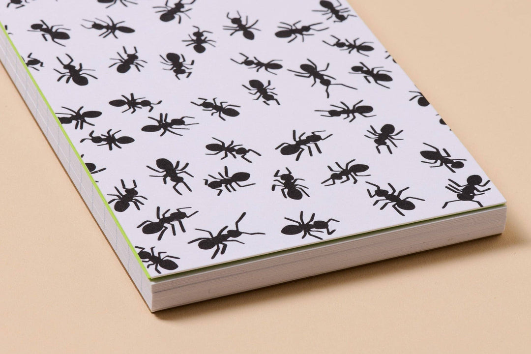 Letterpress Small Spiral Notebook—Ants (Fun, Kids, Bugs)