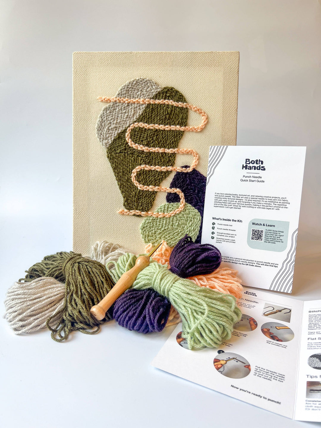 "Pebbles I" - Punch Needle Kit