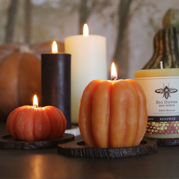 Beeswax Pumpkin Candles