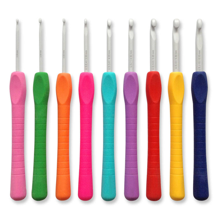 Pony Crochet Hook Set Easy Grip 2