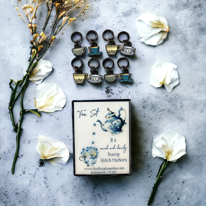 Tea Set Stitch Markers