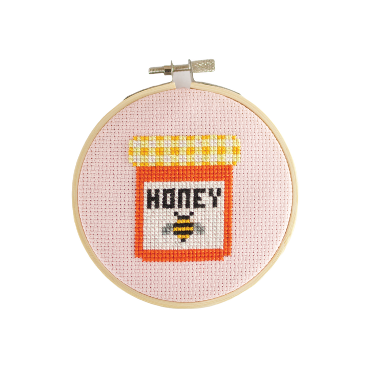 Honey Jar Cross Stitch Kit