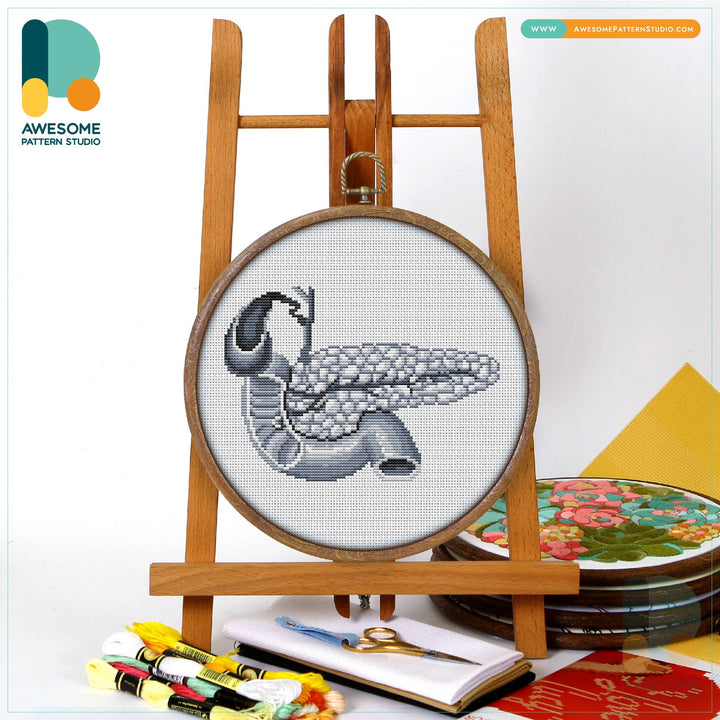 CS2074 Pancreas The Human Anatomy, Counted Cross Stitch Kit