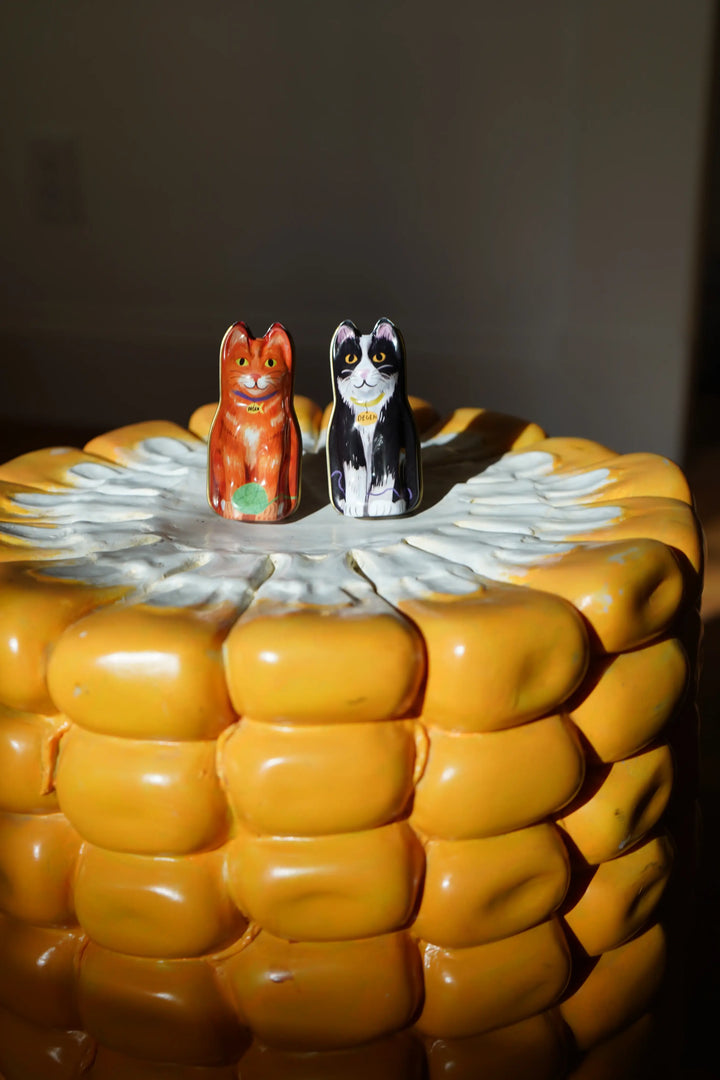 Orange Cat Tin - Stitch Markers