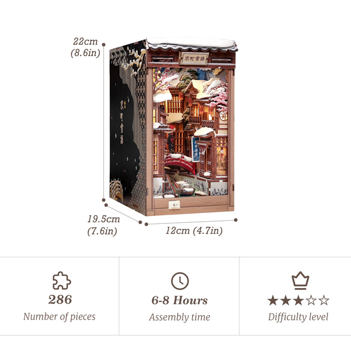 DIY Book Nook Kit: Kyoto Snow Whisper