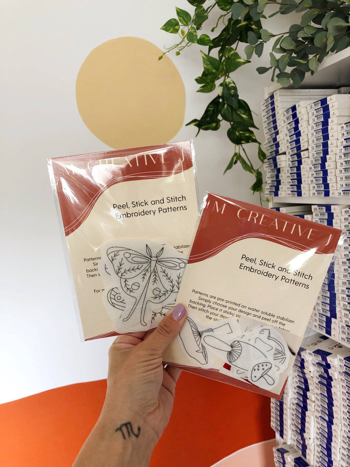 Holiday Botanicals Embroidery - Peel Stick &amp; Stitch Patterns