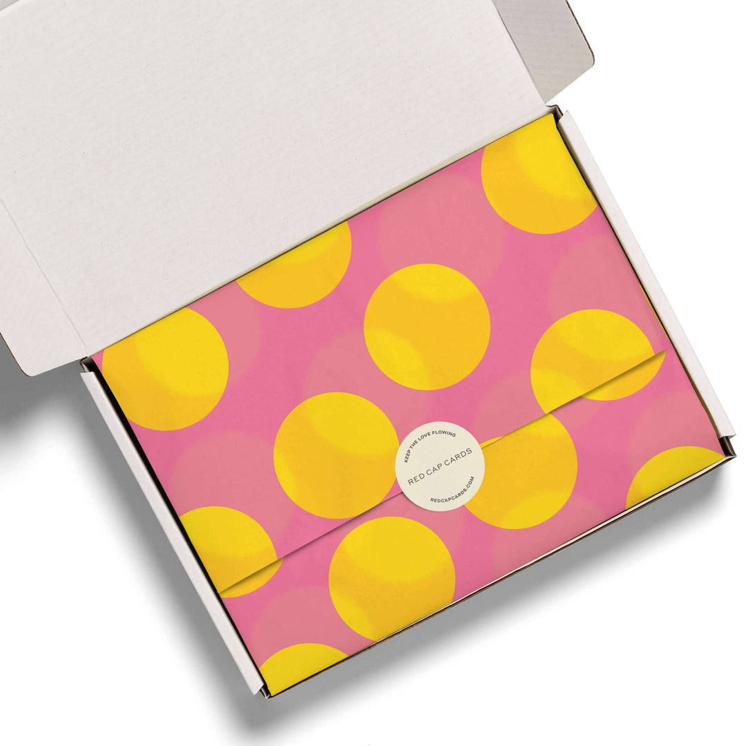 Pink and Yellow Dots tissue paper