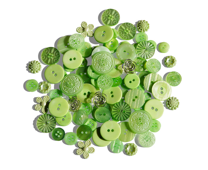 Button Assortment Green Buttons