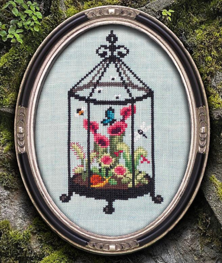 Carnivorous Terrarium Cross Stitch Pattern