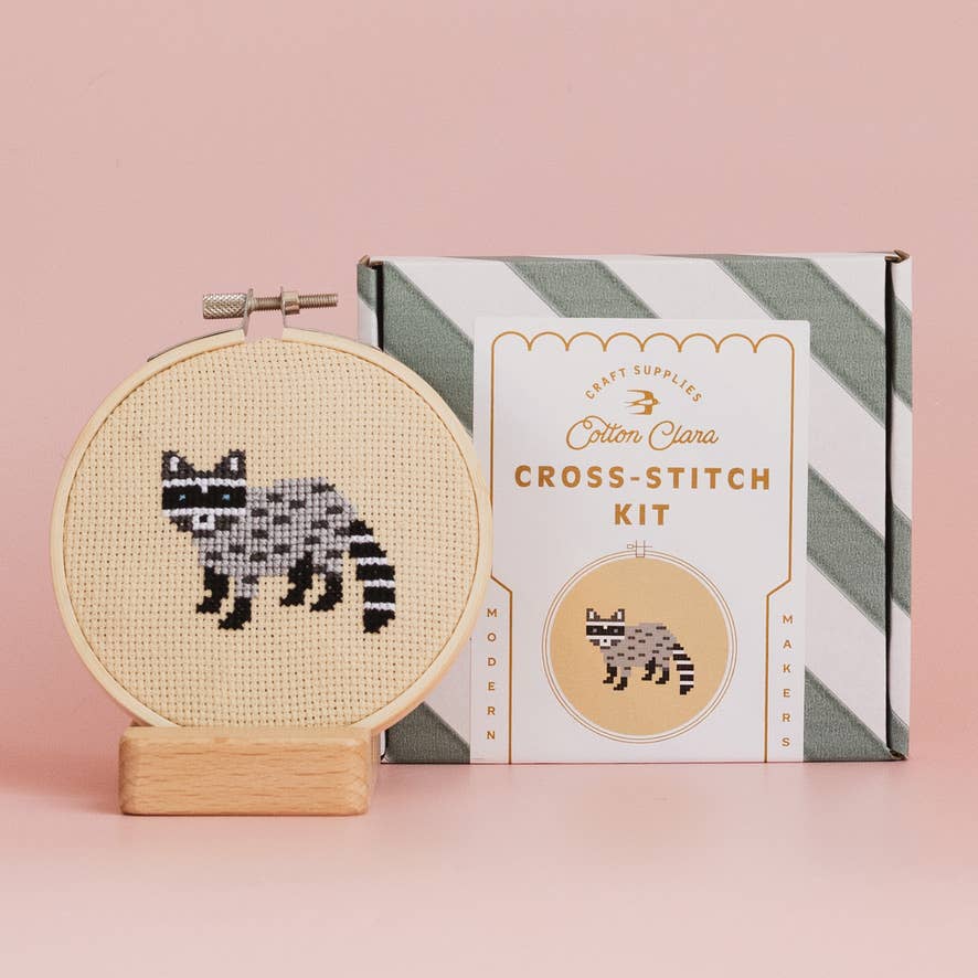 Racoon Cross Stitch Kit