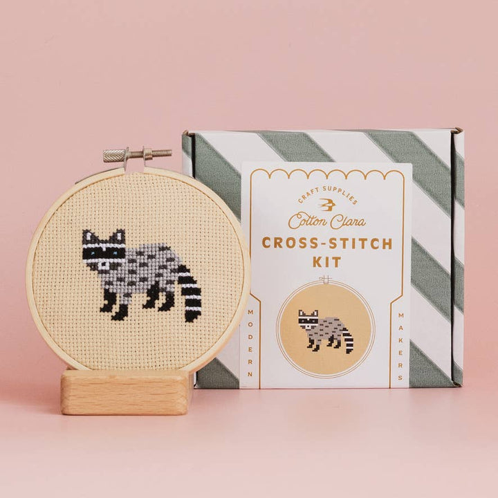 Racoon Cross Stitch Kit