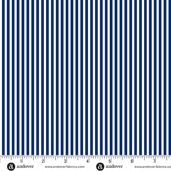 Simlpy Stripe by the 1/4 Yard - Navy